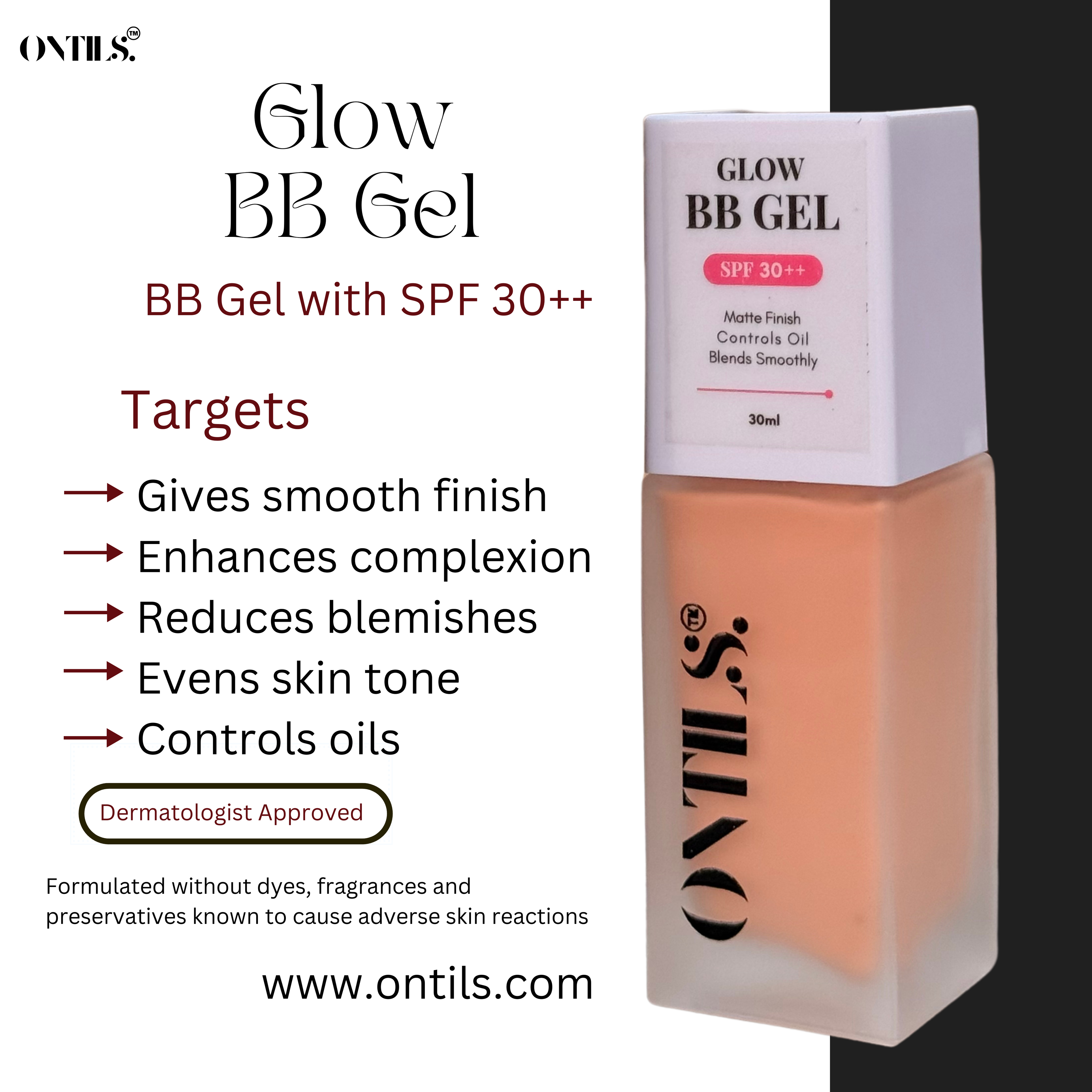 Glow BB Gel SPF 30++ (30ml)