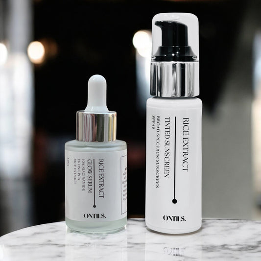 Glow and Protect Duo (Rice Sunscreen+Rice Serum)